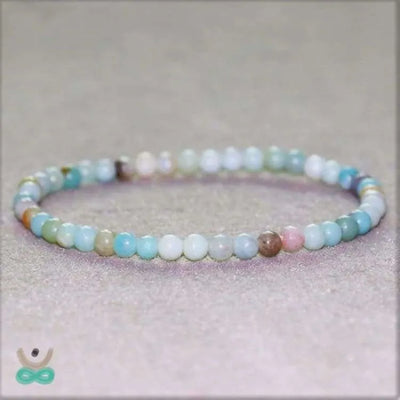 Pulsera delgada de amazonita