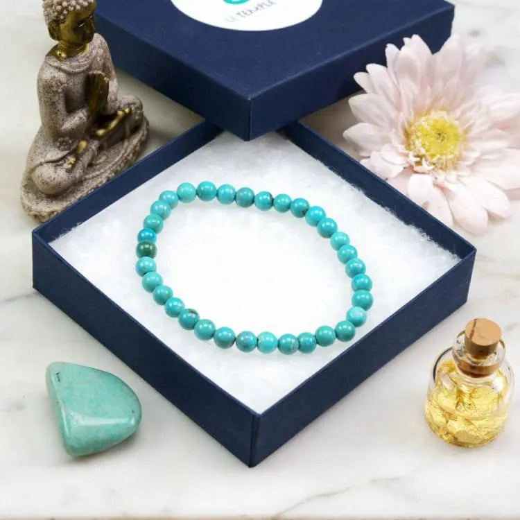 Pulsera delgada de turquesa