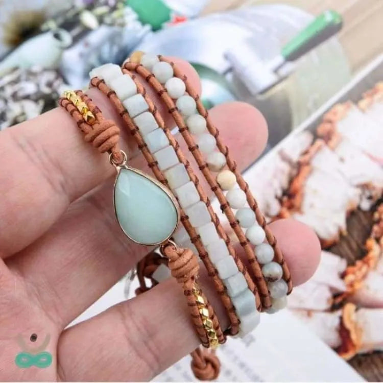 Pulsera emociones en amazonita