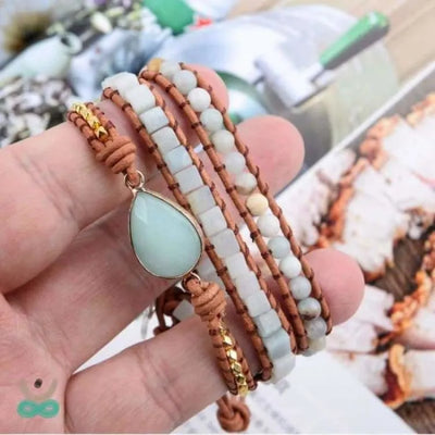 Pulsera emociones en amazonita