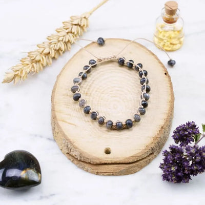 Pulsera "energía"en labradorita