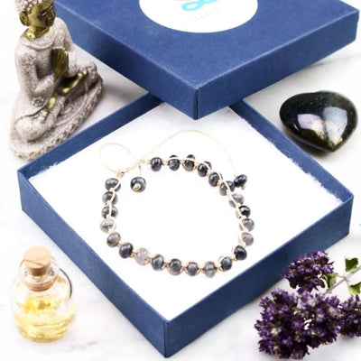 Pulsera "energía"en labradorita