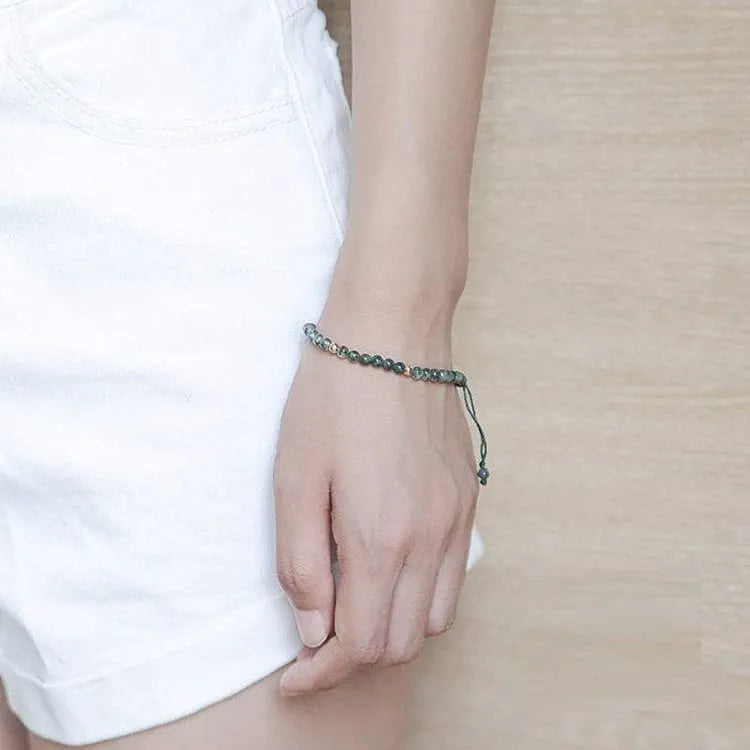 Pulsera fina de ágata natural