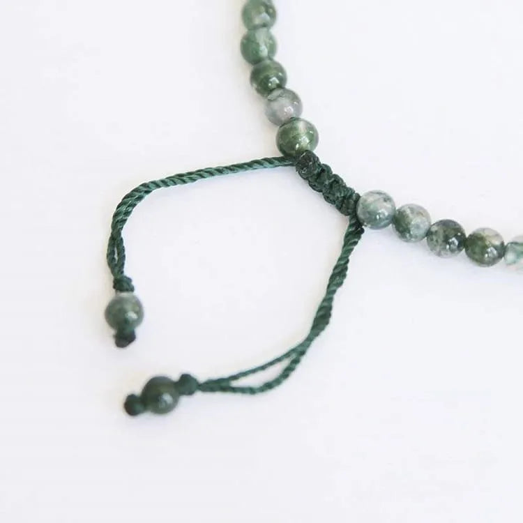 Pulsera fina de ágata natural