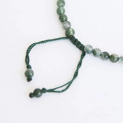 Pulsera fina de ágata natural