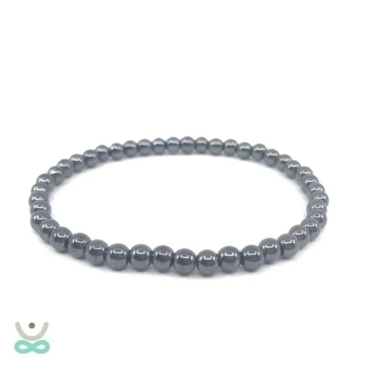 Pulsera fina de hematites