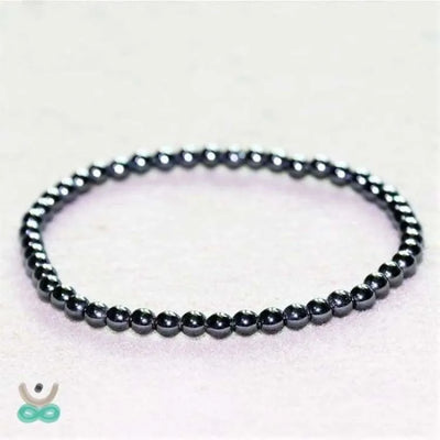 Pulsera fina de hematites