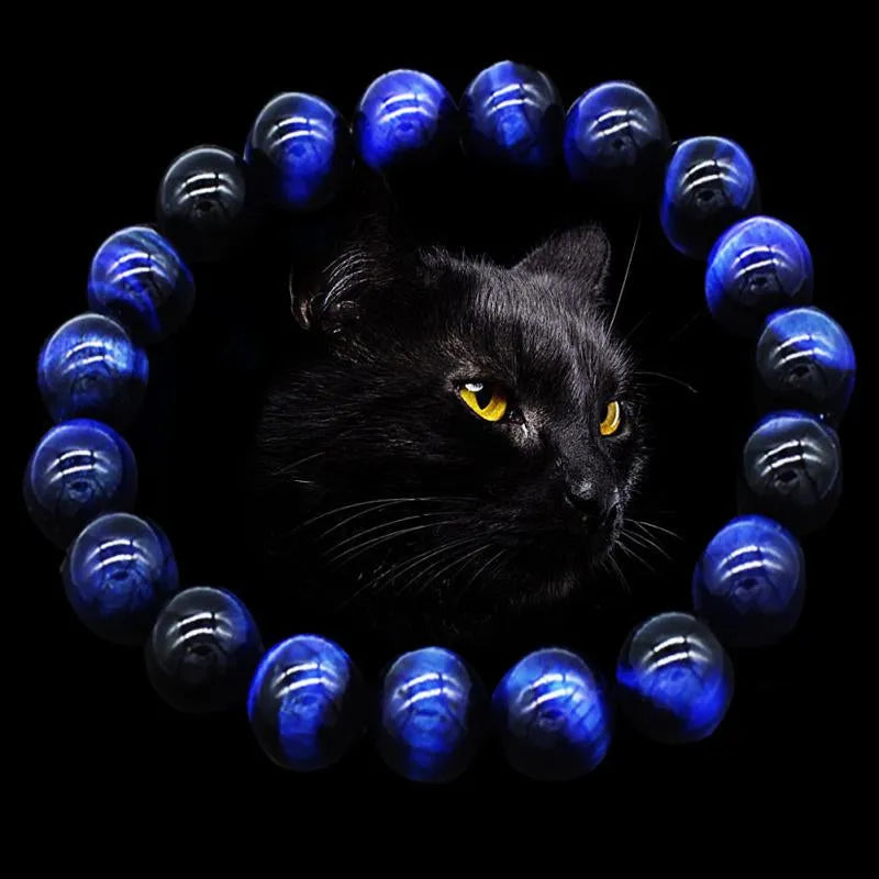 Pulsera ojo de tigre azul unisex