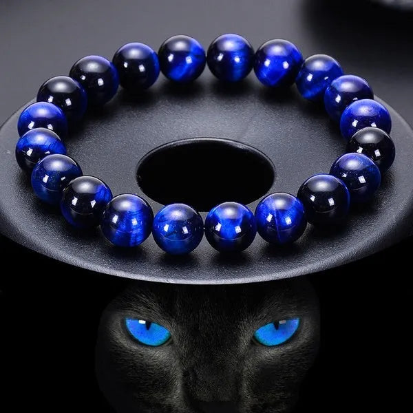 Pulsera ojo de tigre azul unisex