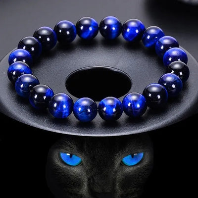 Pulsera ojo de tigre azul unisex