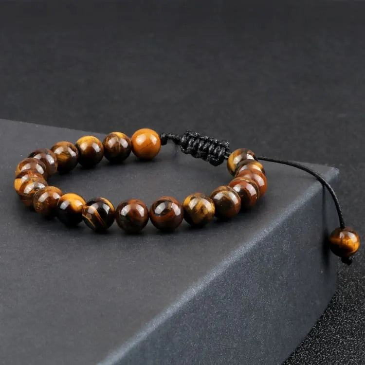 Pulsera ojo de tigre con piedras naturales