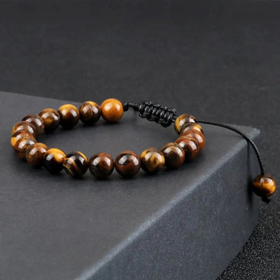 Pulsera ojo de tigre con piedras naturales