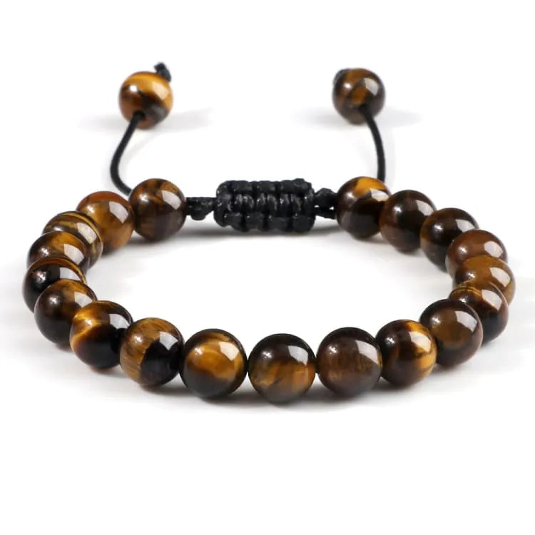 Pulsera ojo de tigre con piedras naturales