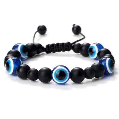 Pulsera ojo protector piedra de lava