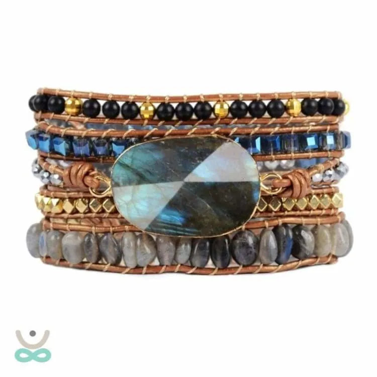 Pulsera protectora de labradorita