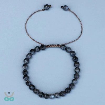 Pulsera protectora de perlas de labradorita
