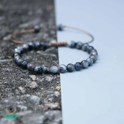 Pulsera protectora de perlas de labradorita