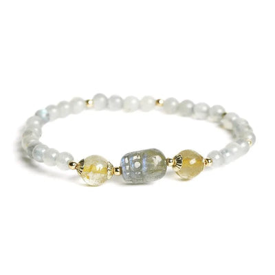 Pulsera romántica de piedra lunar