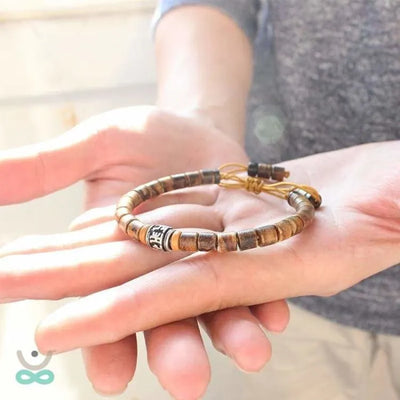 Pulsera tebetana de sandalo rojo