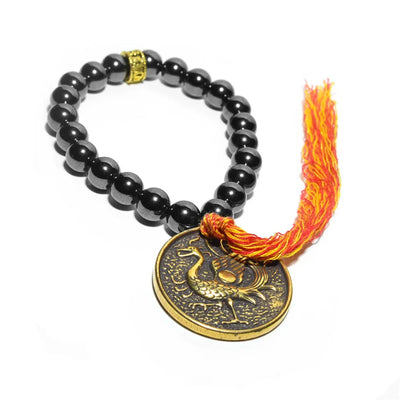 Pulsera tibetana con nudos de la suerte