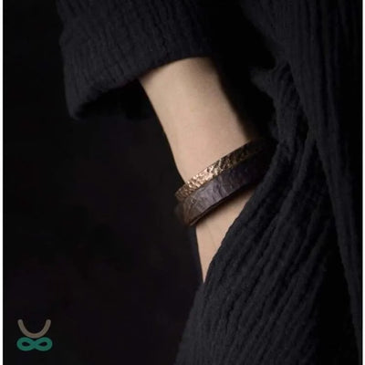 Pulsera tibetana de cobre 'Vitalidad' - Energía y equilibrio espiritual en tu muñeca