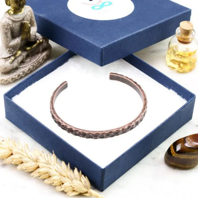 Pulsera tibetana de cobre 'Vitalidad' - Energía y equilibrio espiritual en tu muñeca