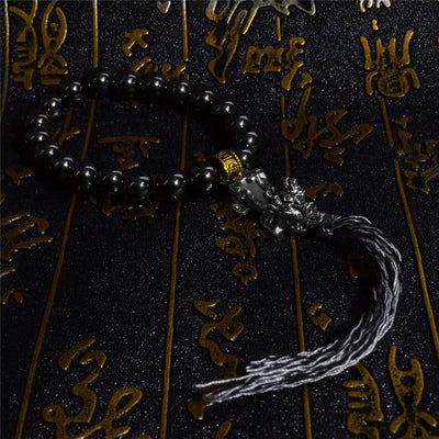 Pulsera tibetana de hematites