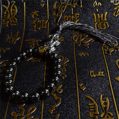 Pulsera tibetana de hematites