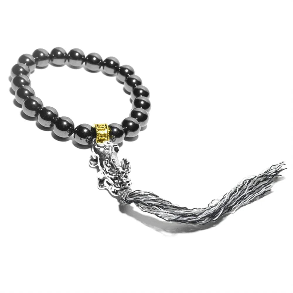Pulsera tibetana de hematites