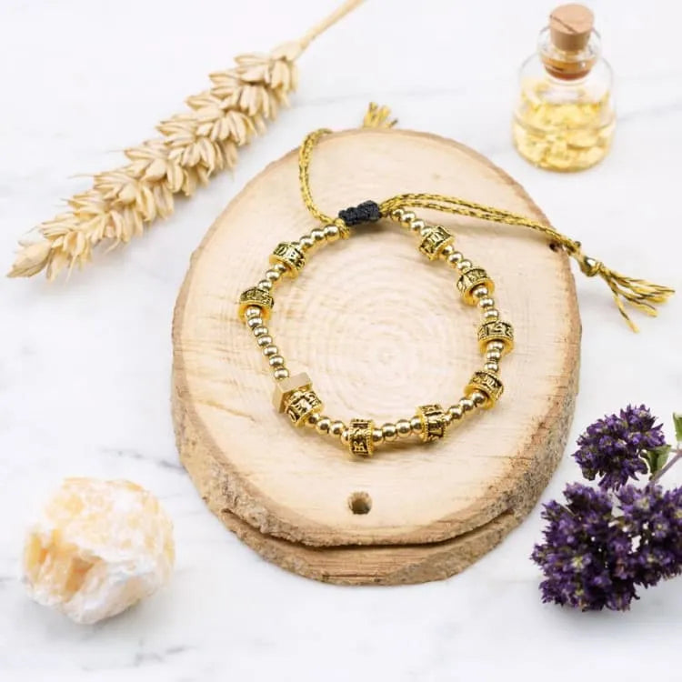 Pulsera tibetana "om mane padme um"