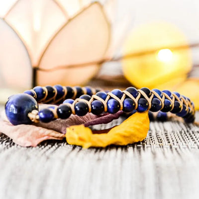 Pulsera trenzada en ojo de halcón