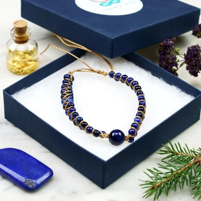 Pulsera trenzada en ojo de halcón