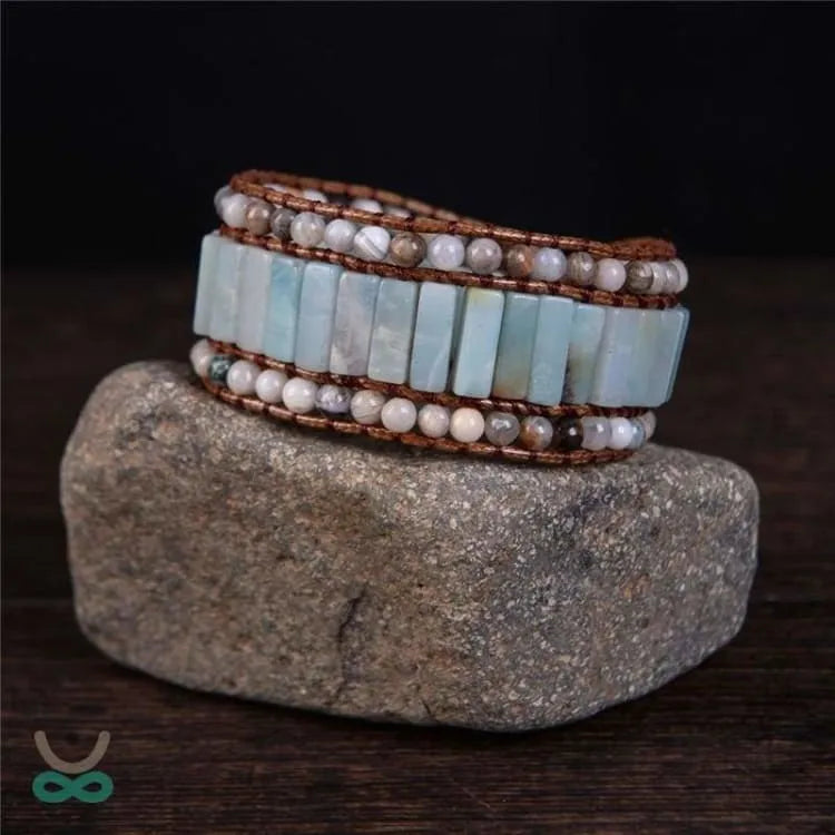 Pulsera vida amazonita