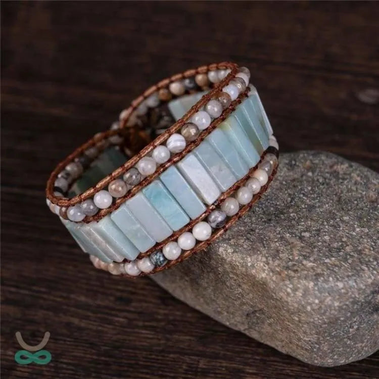 Pulsera vida amazonita