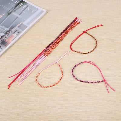 Pulseras brasileñas tejidas a mano 9 piezas