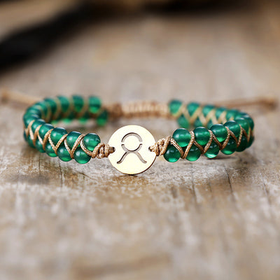 Pulseras de Pareja Tejidas a Mano con Constelaciones de Piedra Natural – Conexión y Energía Cósmica