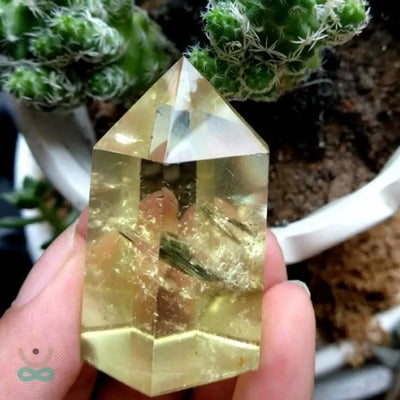 Punta Pulida de Citrino Africano – Claridad, Energía y Equilibrio