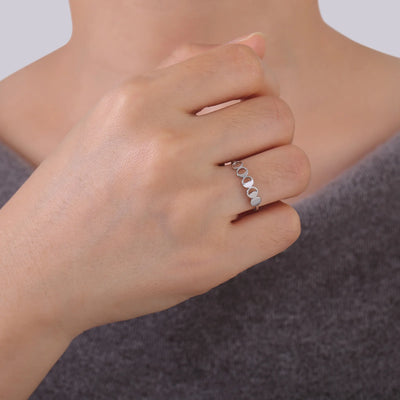 Anillo Luna Llena en Acero Inoxidable – Elegancia, Energía y Armonía