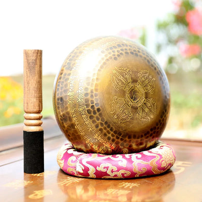 Himalayan Tibetan Singing Bowl with Mantras – Harmony, Vibration and Inner Healing