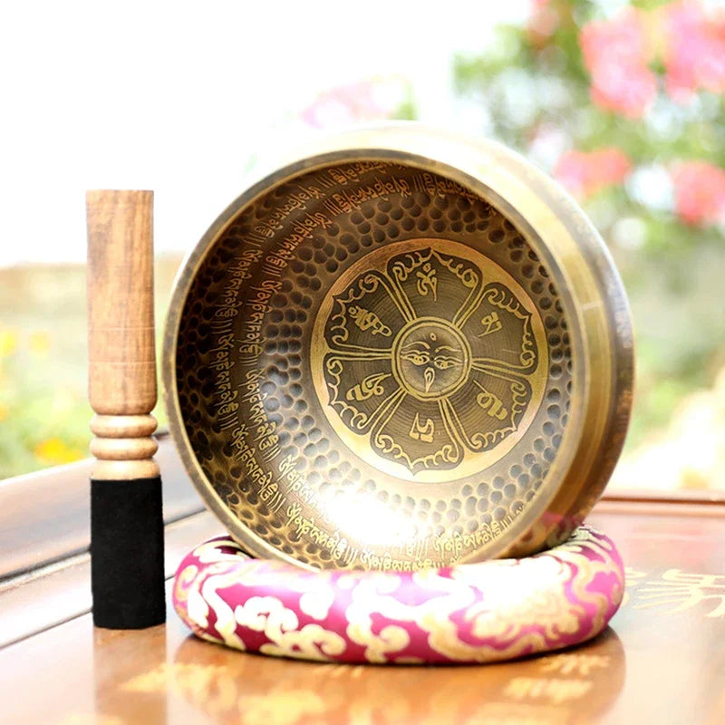 Himalayan Tibetan Singing Bowl with Mantras – Harmony, Vibration and Inner Healing