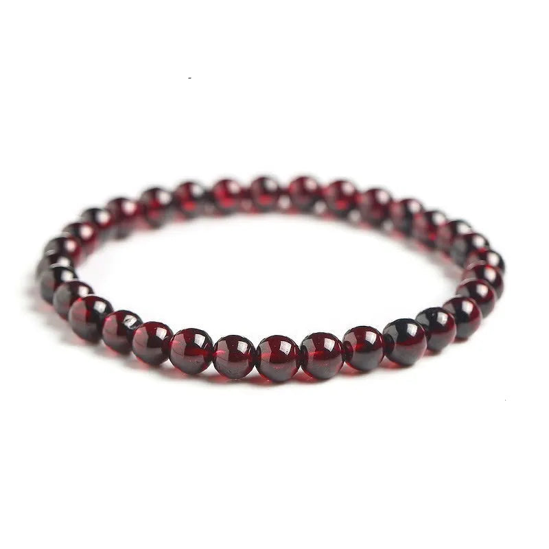 Red garnet bracelet "Earth Strength" - Energy and Vitality