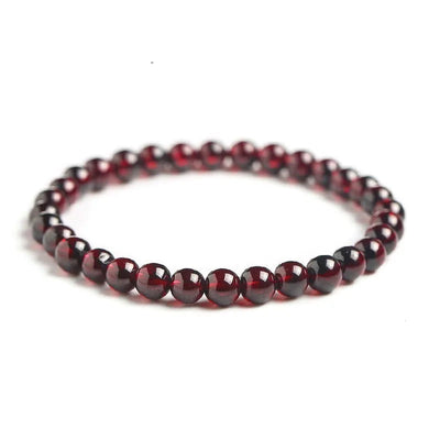 Red garnet bracelet "Earth Strength" - Energy and Vitality