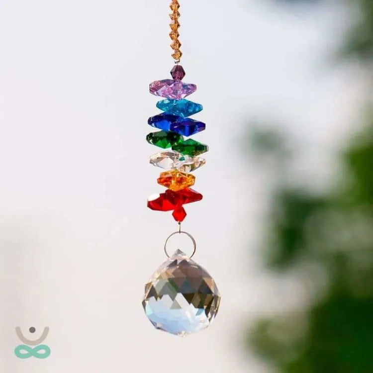 Sensor Solar 7 Chakras de Cristal – Armonía, Luz y Energía Positiva