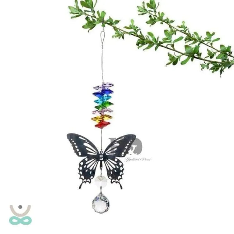 Sensor de sol mariposa de cristal