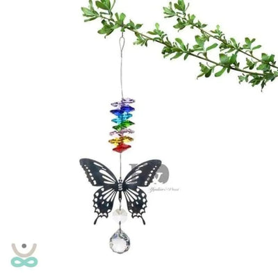 Sensor de sol mariposa de cristal