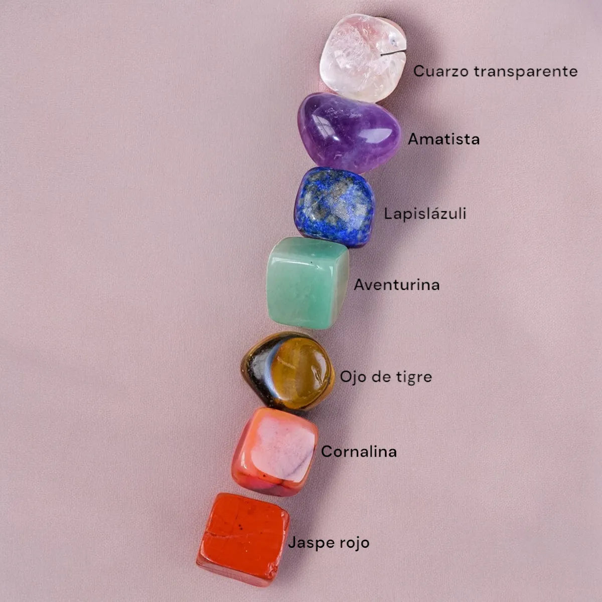 Set de Gemas Naturales 7 Chakras