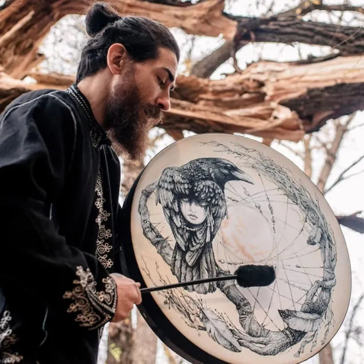 Tambor Chamánico Cuervo