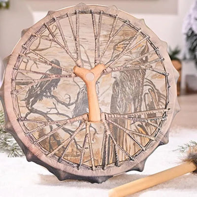 Tambor Chamanico con cuervos