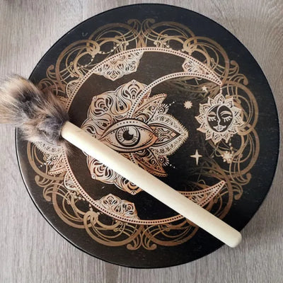 Tambor chamánico de Luna y Sol