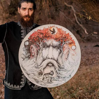 Tambor chamánico del árbol de la vida